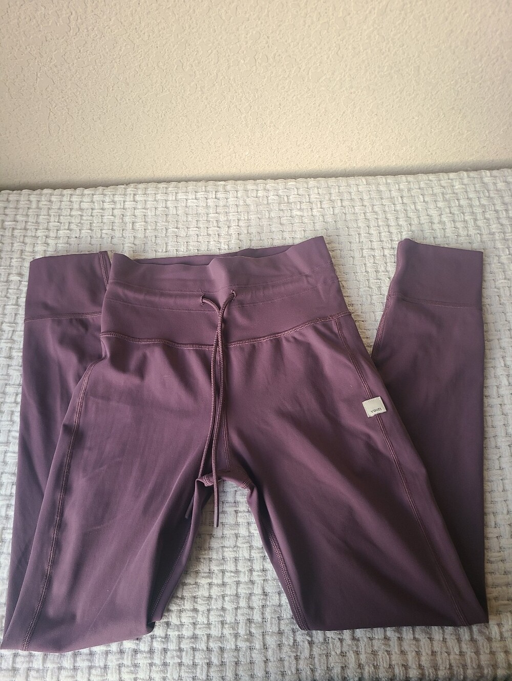 Vuori Purple Drawstring Active Leggings Women's Size XS - Picture 3 of 10